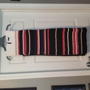 NWT Black and Pink Stiped Dress